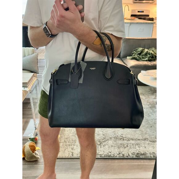 Coach Empire Carryall 40 Satchel Dark Navy Large Women's Bag - Picture 4 of 14